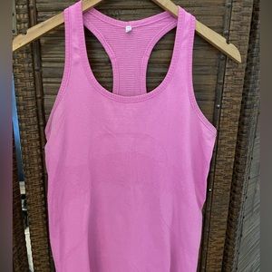 Pink Lululemon Racer back tank top